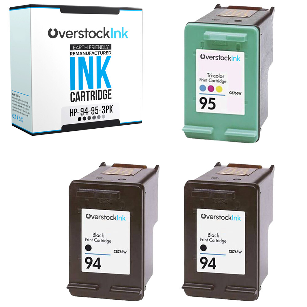 3X Compatible OSI HP 94 and 95 Ink Cartridges for HP DeskJet 5743 5745 5748 6520