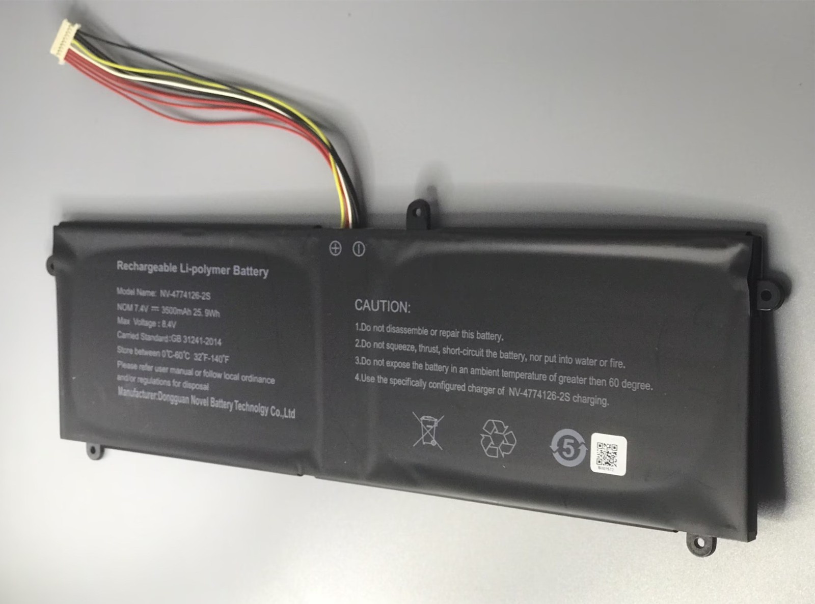 NV-4774126-2S New 3500mAh Battery For Smartbook 141 C2, Z142 M-SB145 NB243 PC208
