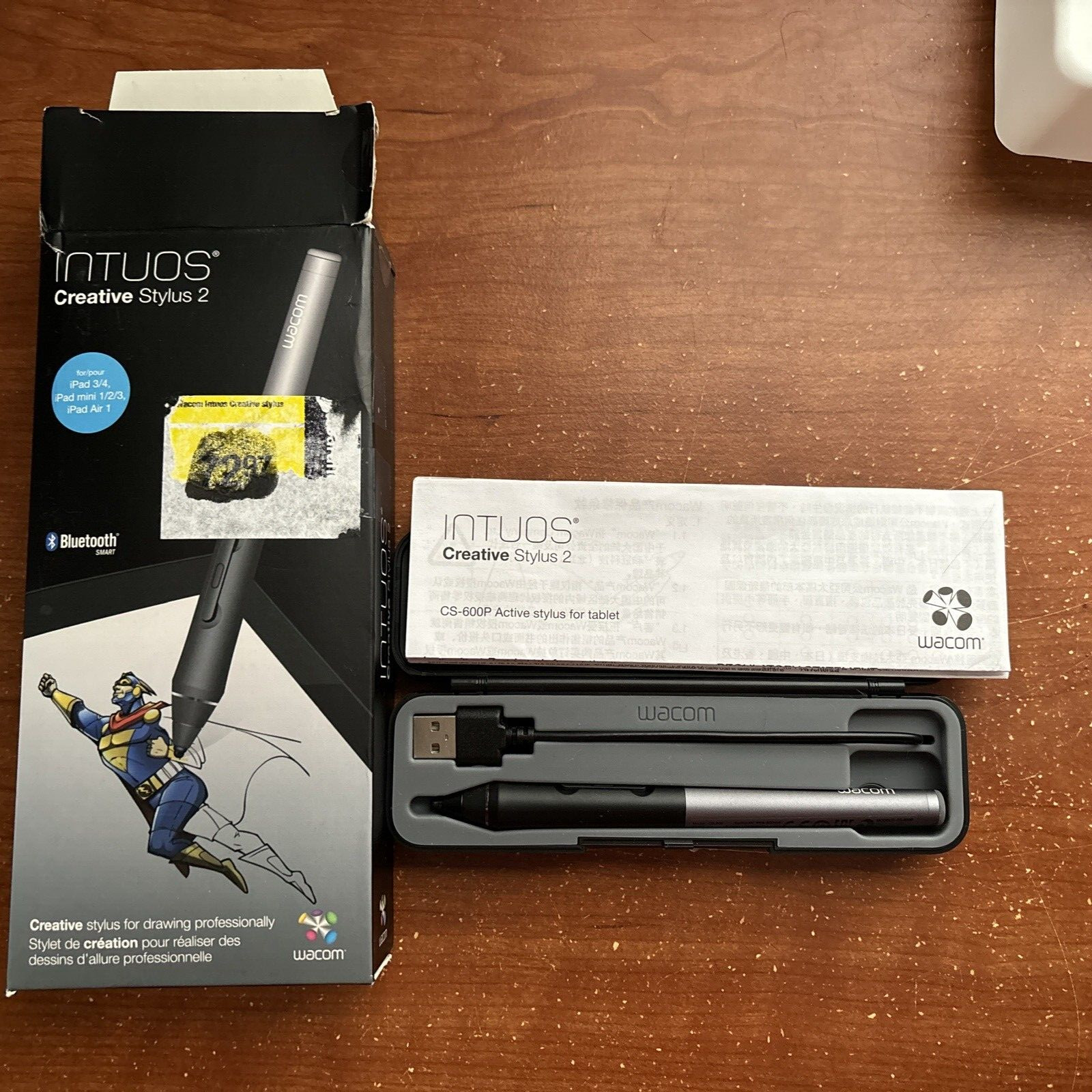Wacom Intuos Creative Stylus 2 CS-600P Active Stylus For Tablets iPad 3-4 + Mini