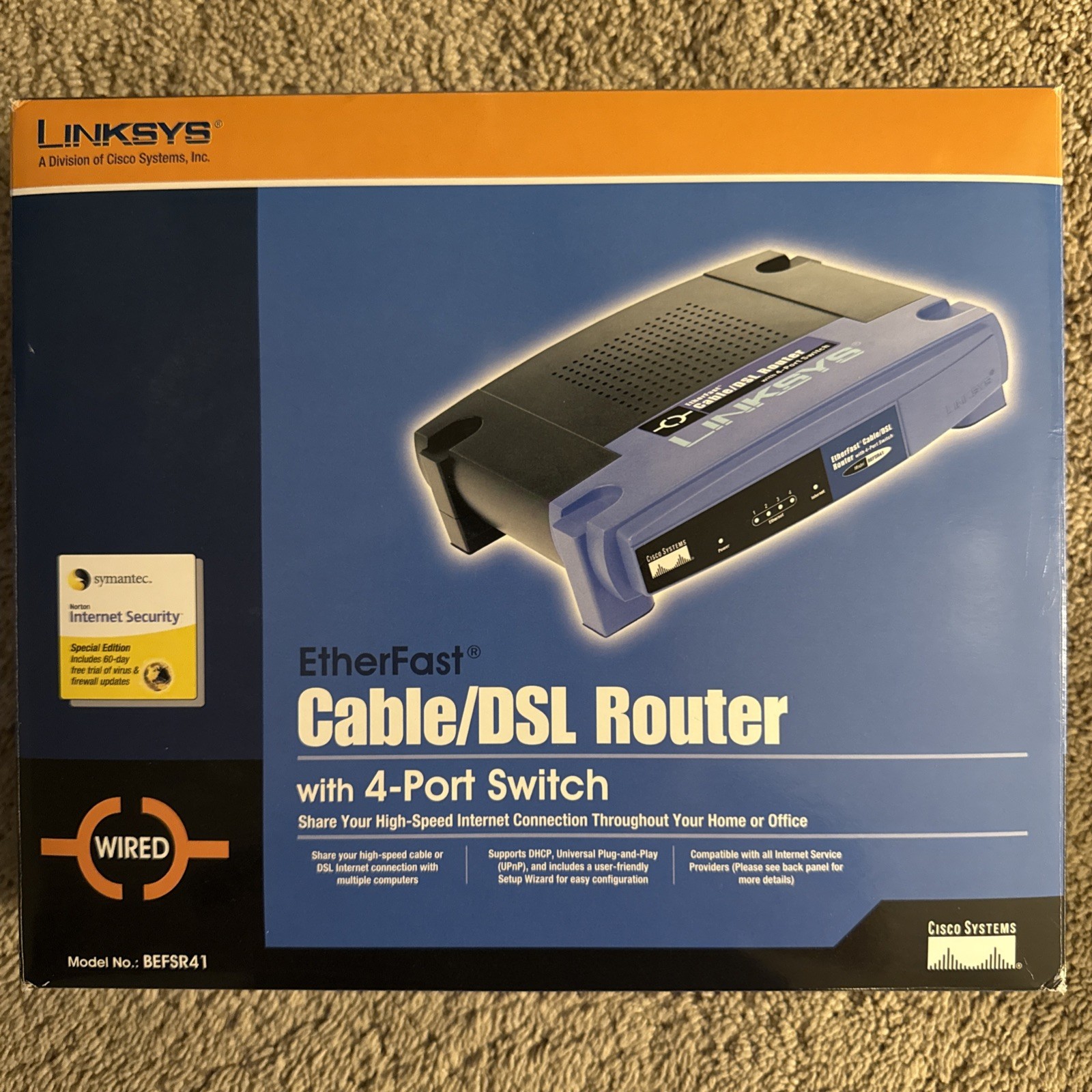 LinkSYS Ether Fast Cable/DSL Router 4-Port Switch