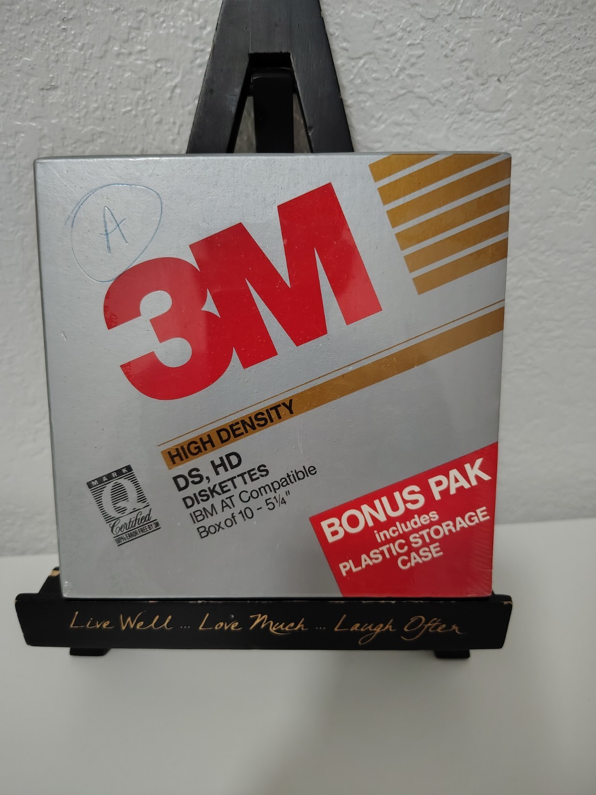 New 3M High Density 3.5" Diskettes 5 Pack  DS HD Floppy Disks Vintage SEALED