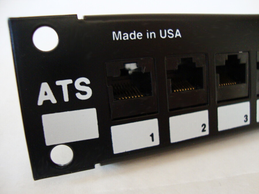 Cat 6, 24 Port with RJ45 In Line Coupler Shielded Patch Panel