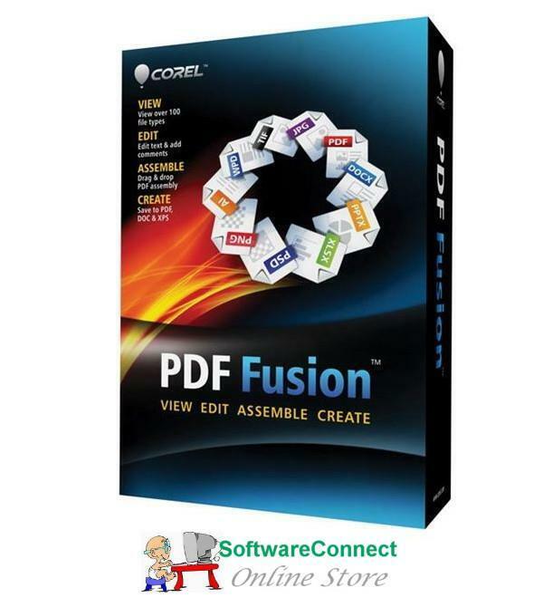 Corel PDF Fusion pdf create edit assemble combine jpeg to pdf Genuine GUARANTEE