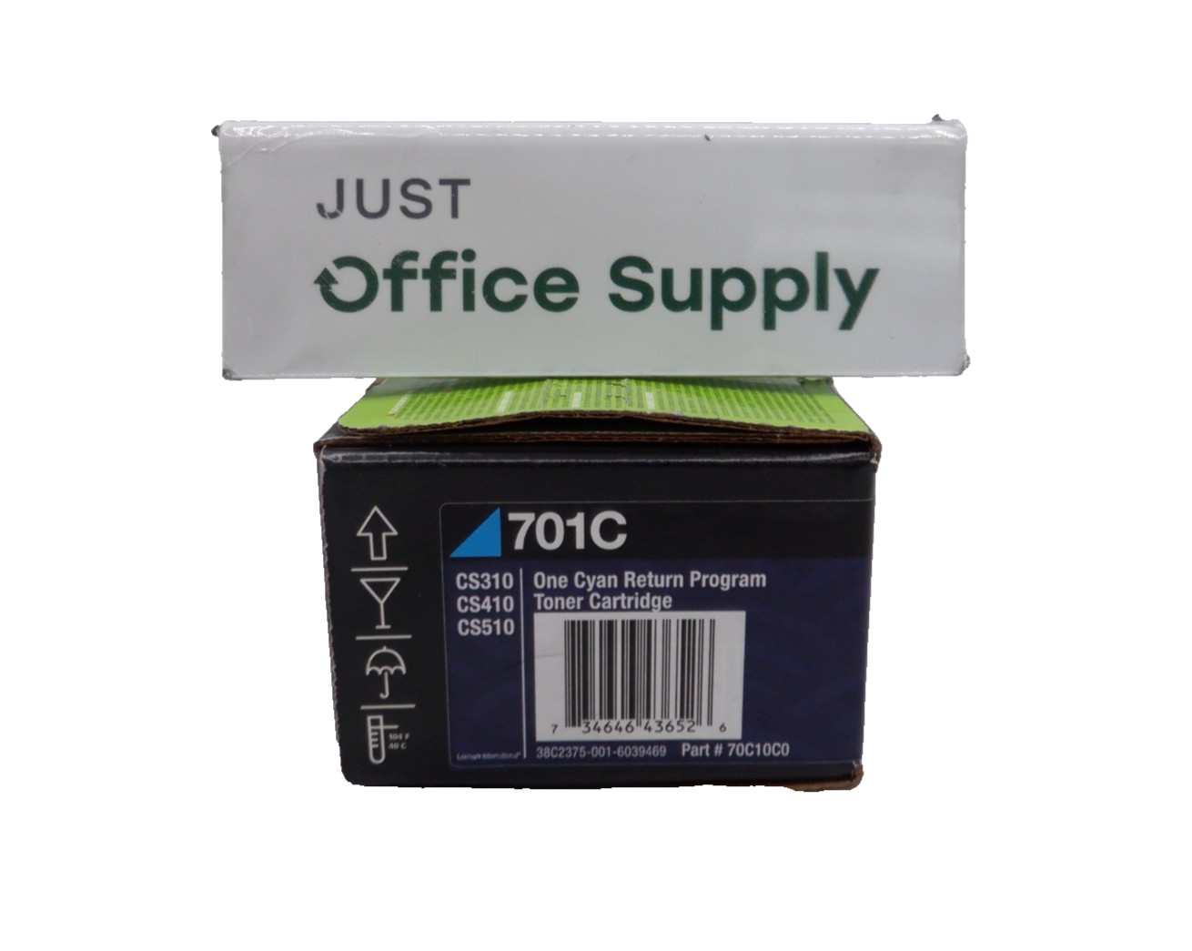 Genuine Lexmark 701C Cyan 70C10C0 Return Program Toner Cartridge 