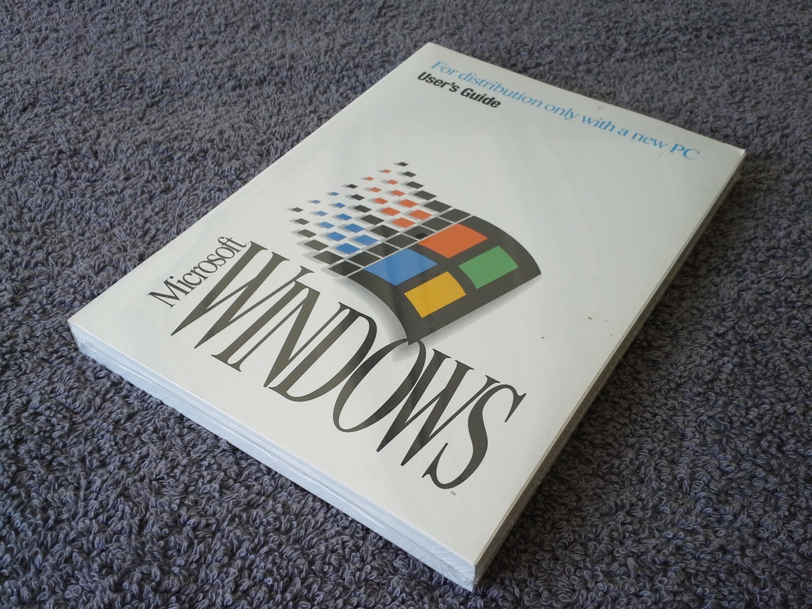 Vintage Microsoft Windows (possibly v3.1) Manual with COA Factory Sealed NOS MIP