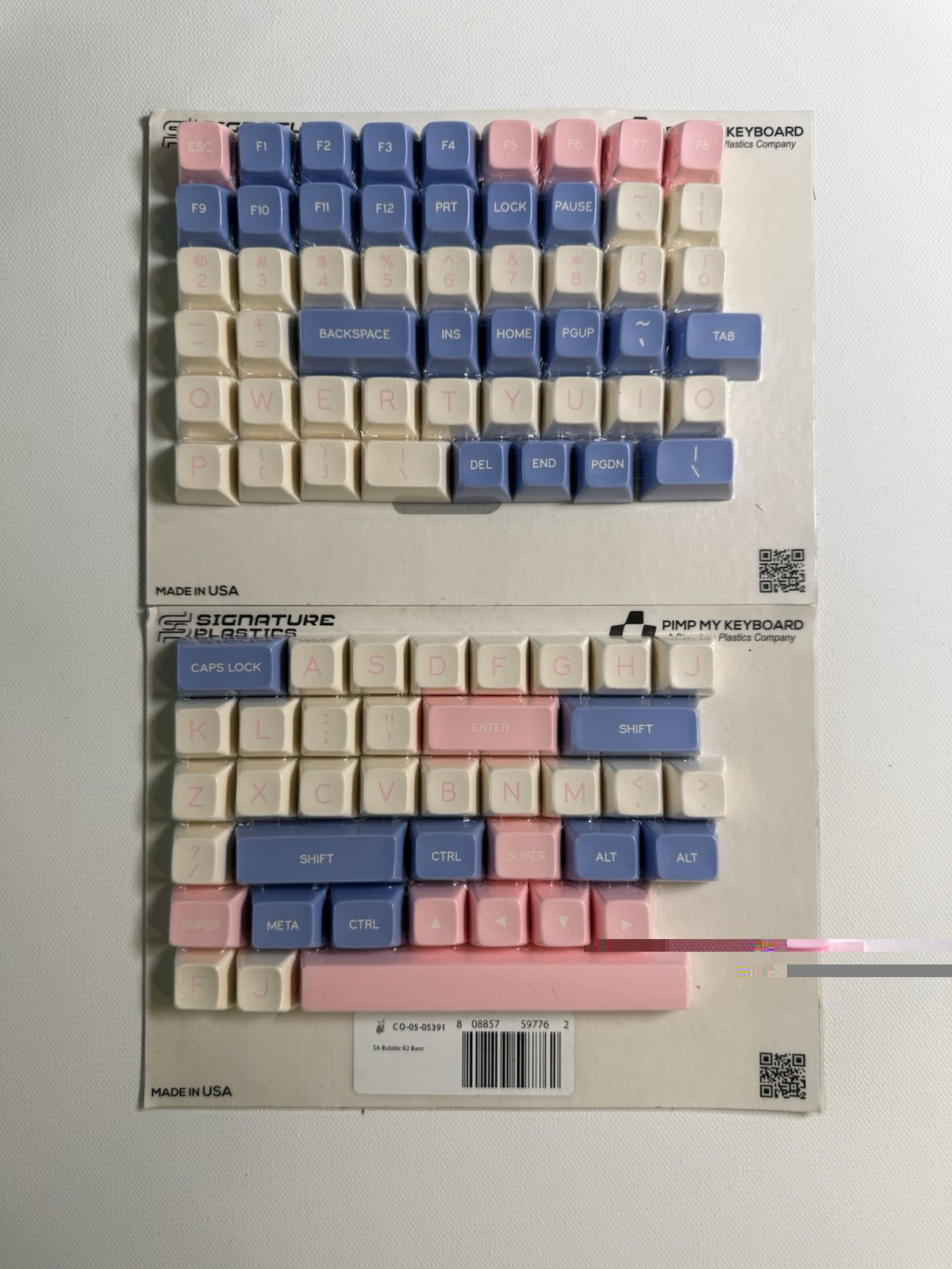 Signature Plastics SA Bubble R2 Base Kit Keycaps Pimp My Keyboard New USA