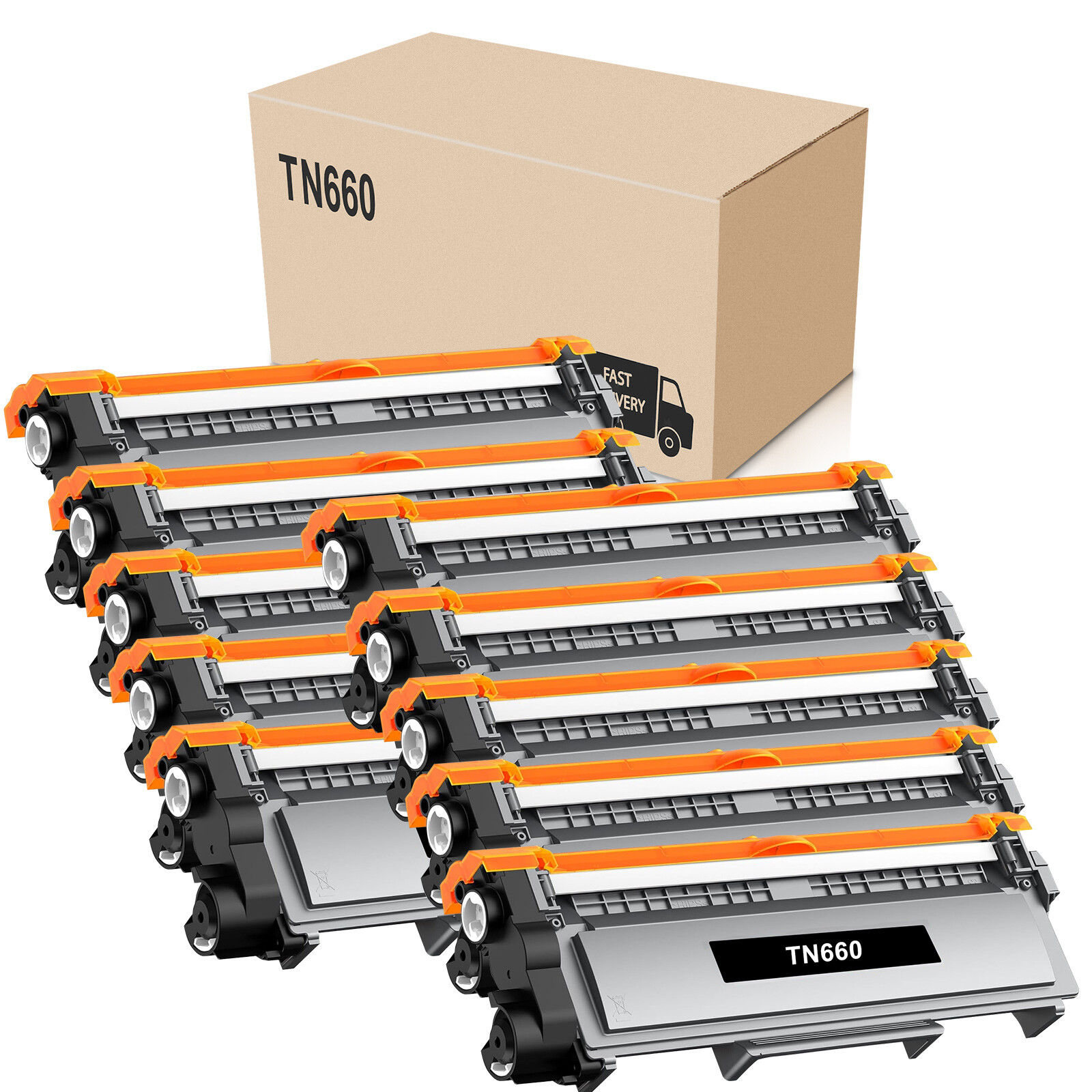10 PK High-Yield TN660 Toner Compatible TN630 For Brother DCP-L2540DW Lots Black