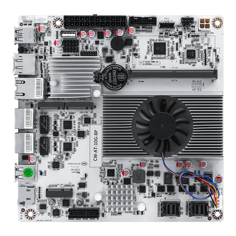 8-Bay NAS Mini ITX 10Gbps NAS Motherboard Adaptable to Support 8sata One 10Gb...