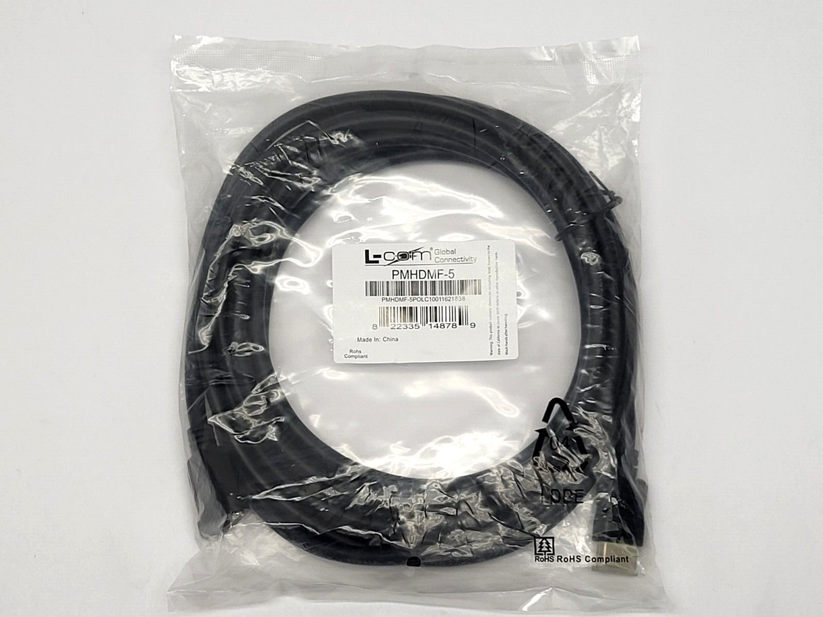 L-Com PMHDMF-5 High Speed HDMI Cable w/ Ethernet