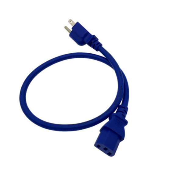 BLUE 2 FT COLOR CODE AC REPLACEMENT POWER CABLE CORD FOR SAMSUNG LG LCD TV HDTV