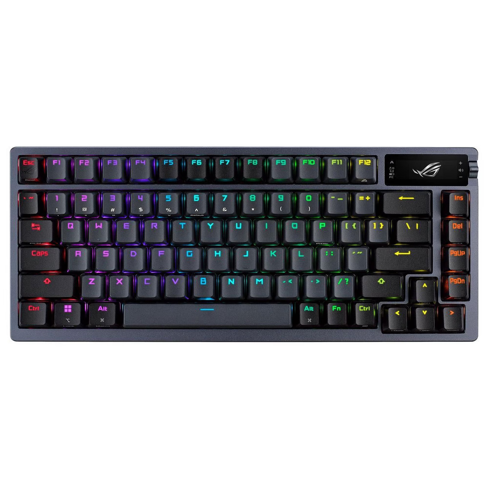 ASUS ROG Azoth 75% Wireless DIY Custom Gaming Keyboard, ROG NX Snow, Black