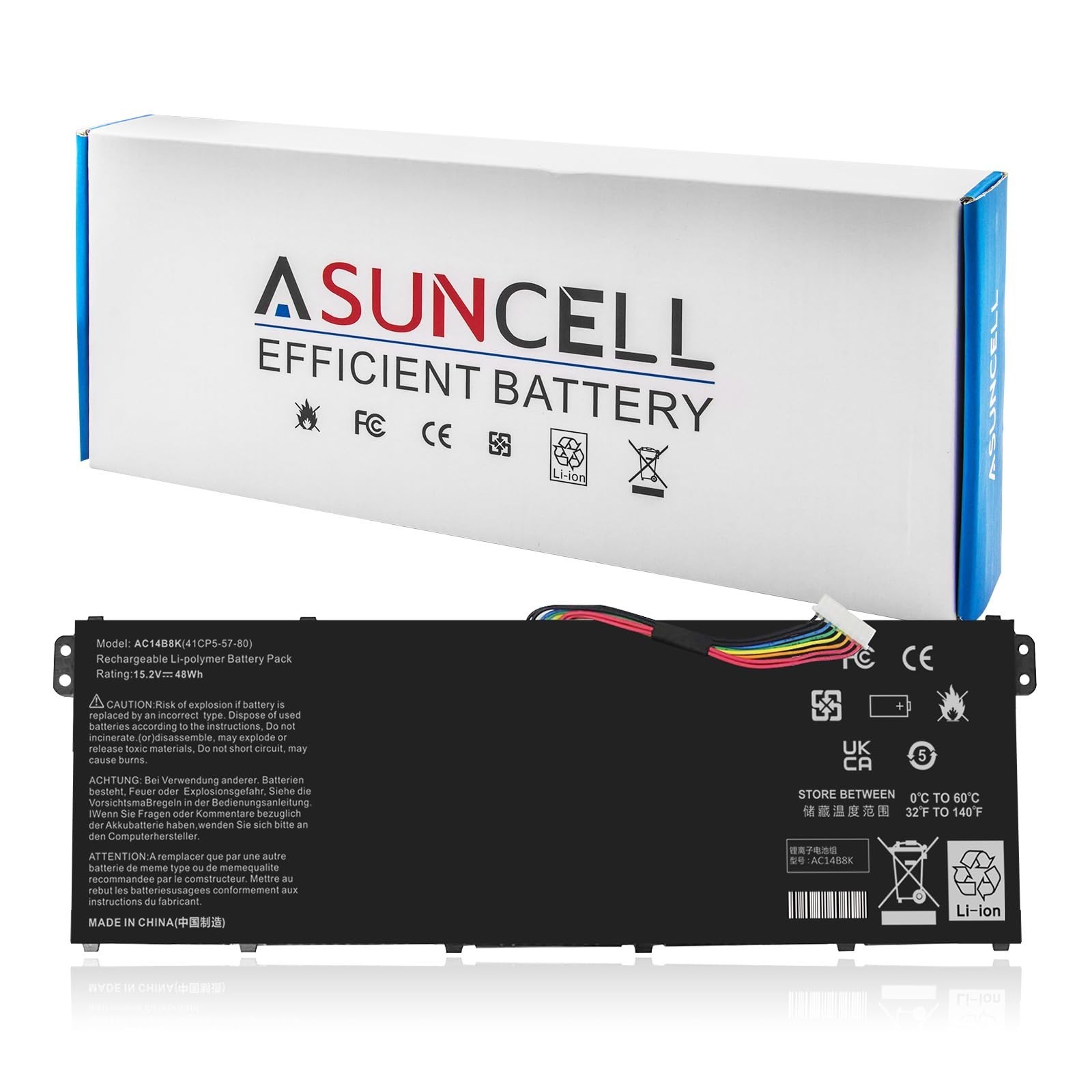 High-Capacity Replacement Battery for Acer Predator Helios, Nitro 5, Aspire R5,