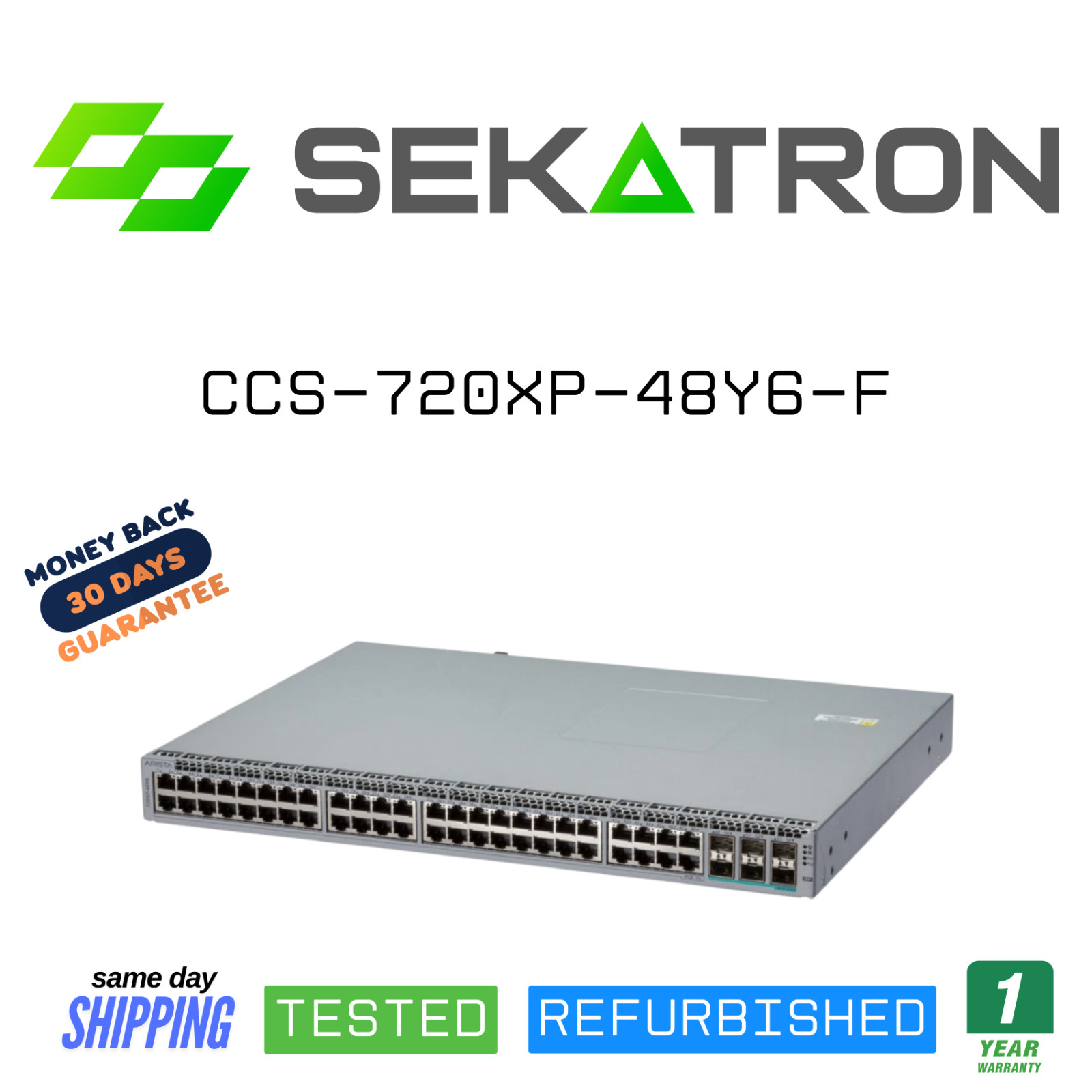 🔀 Arista CCS-720XP-48Y6-F 48x PoE + 6x 25G SFP Access Switch⚡FastShip