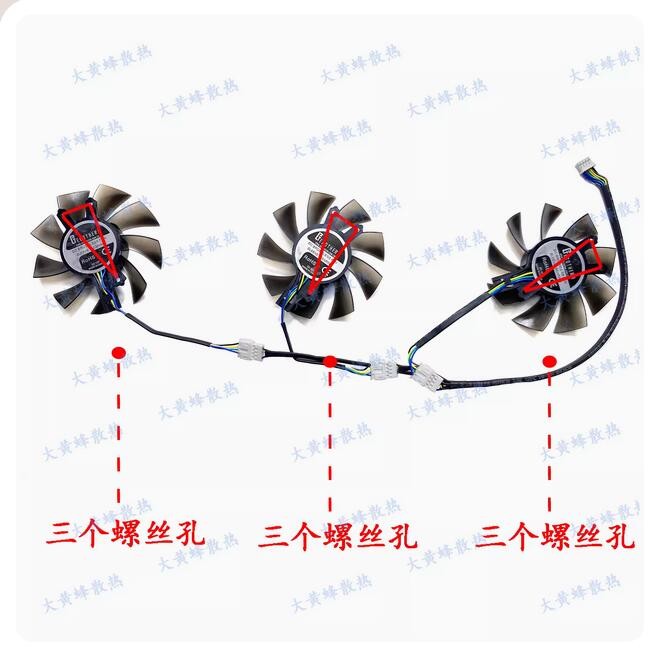 New Graphics Card Cooling Fan For GALAX GTX960 750ti HOF Hall of Fame ###