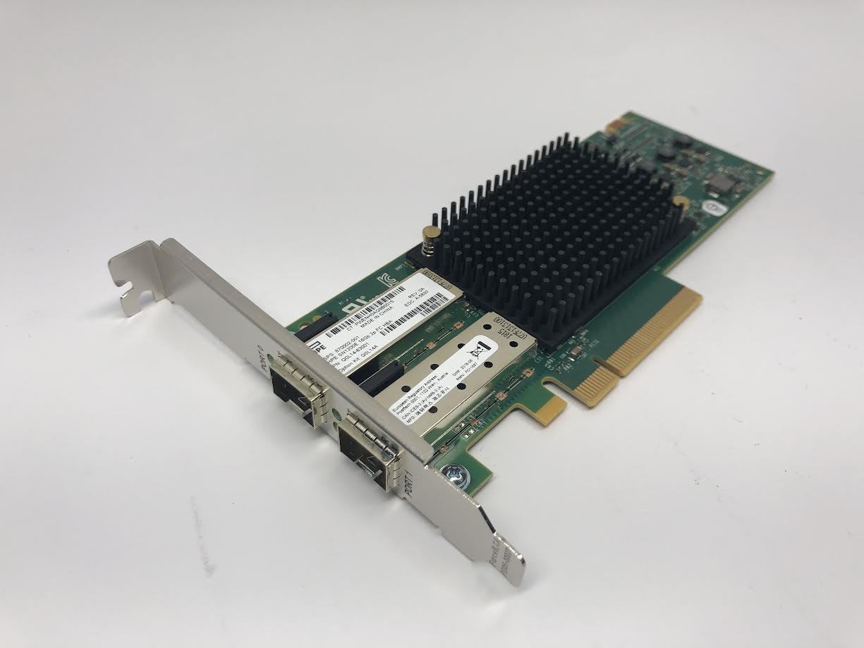 HPE StoreFabric SN1200E 16Gb Dual Port Fibre Channel HBA / 870002-001 - VGC