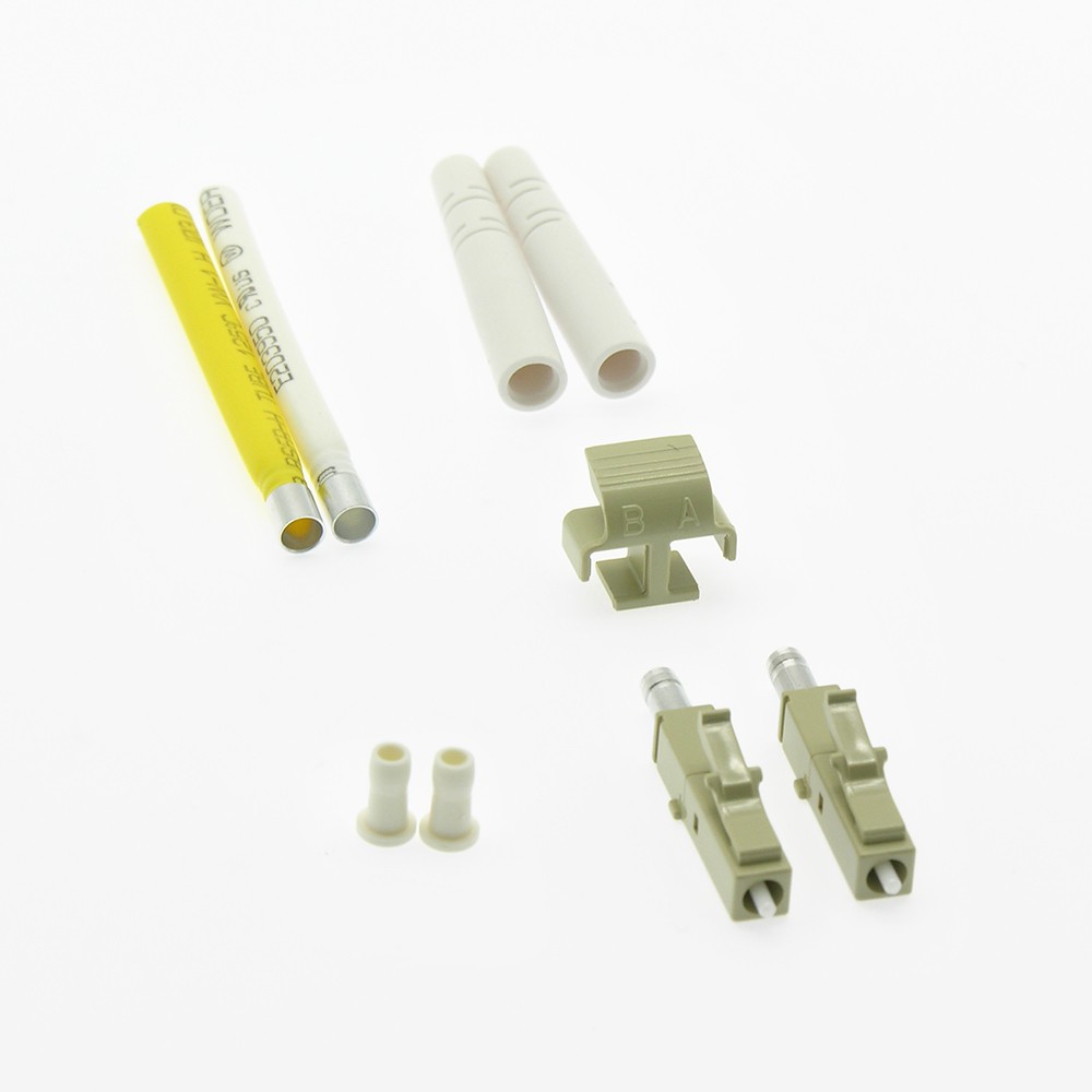 20 Pack of LC/UPC Multimode Duplex Connector 2mm Gray (10pack)