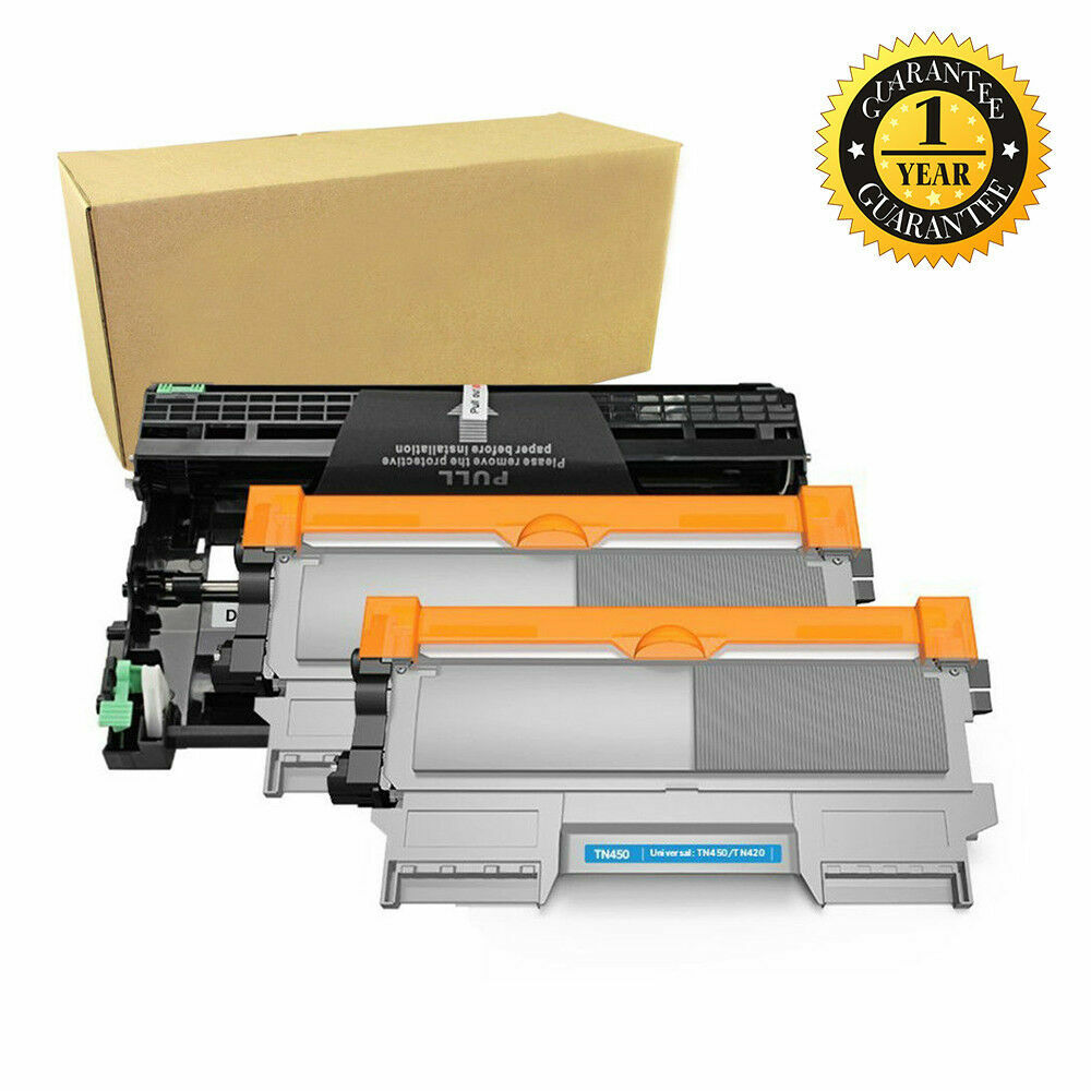 2pk TN450 Toner + DR420 drum For Brother MFC-7360N 7860DW HL-2240 HL-2270DW