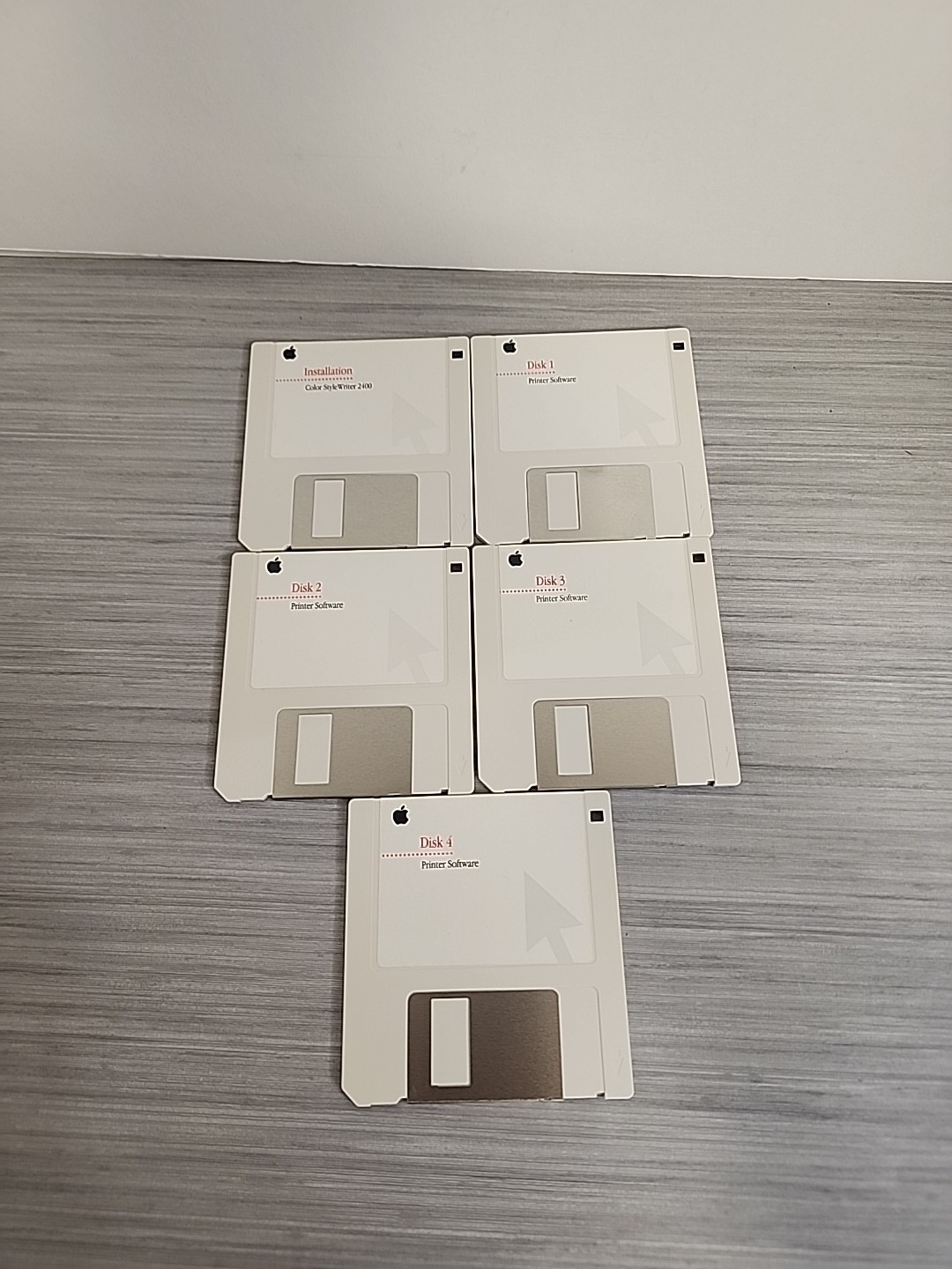 OEM APPLE Color Stylewriter 2400 Install Floppy 5 Disks Set