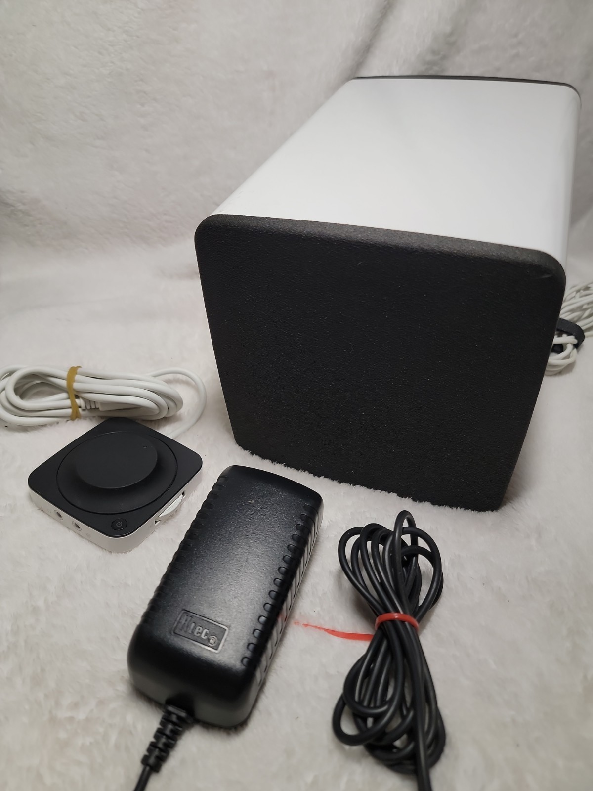 Dell AY410 Computer Speaker Volume Control Pod And Subwoofer W/ Cords
