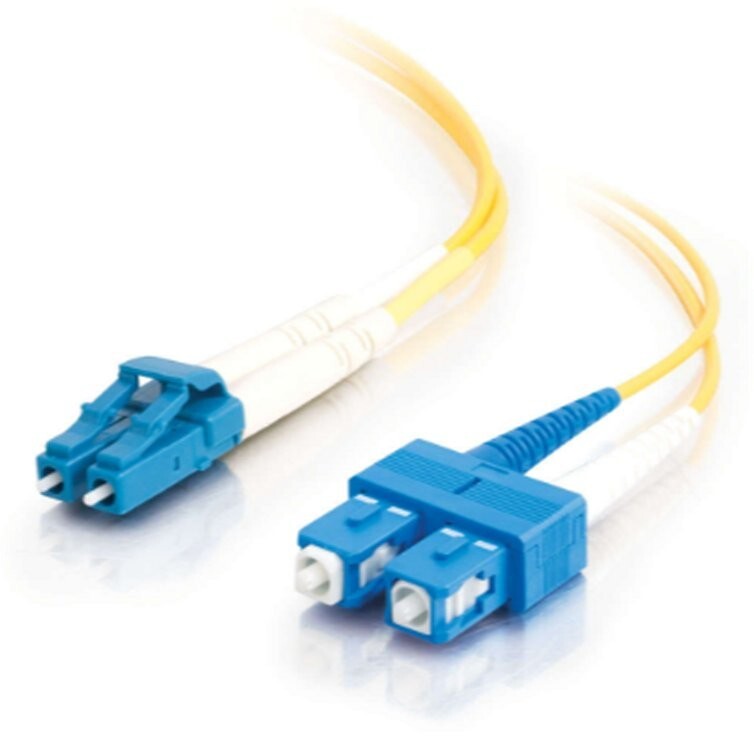 C2G 37473 OS2 Duplex Single-Mode PVC Fiber Optic Cable  ***NEW***