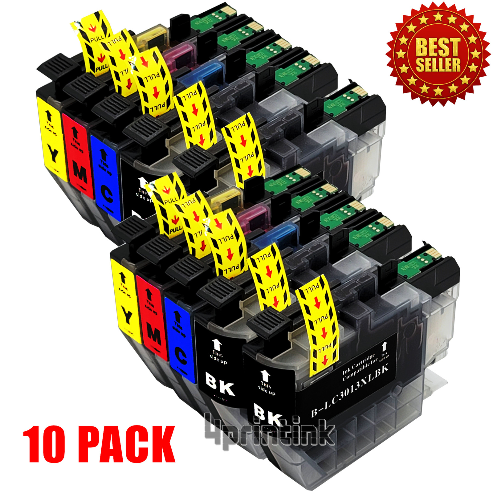 10pk LC3013 LC3011 XL Ink Cartridge for Bro. MFC-J491DW MFC-J497DW MFC-J895DW