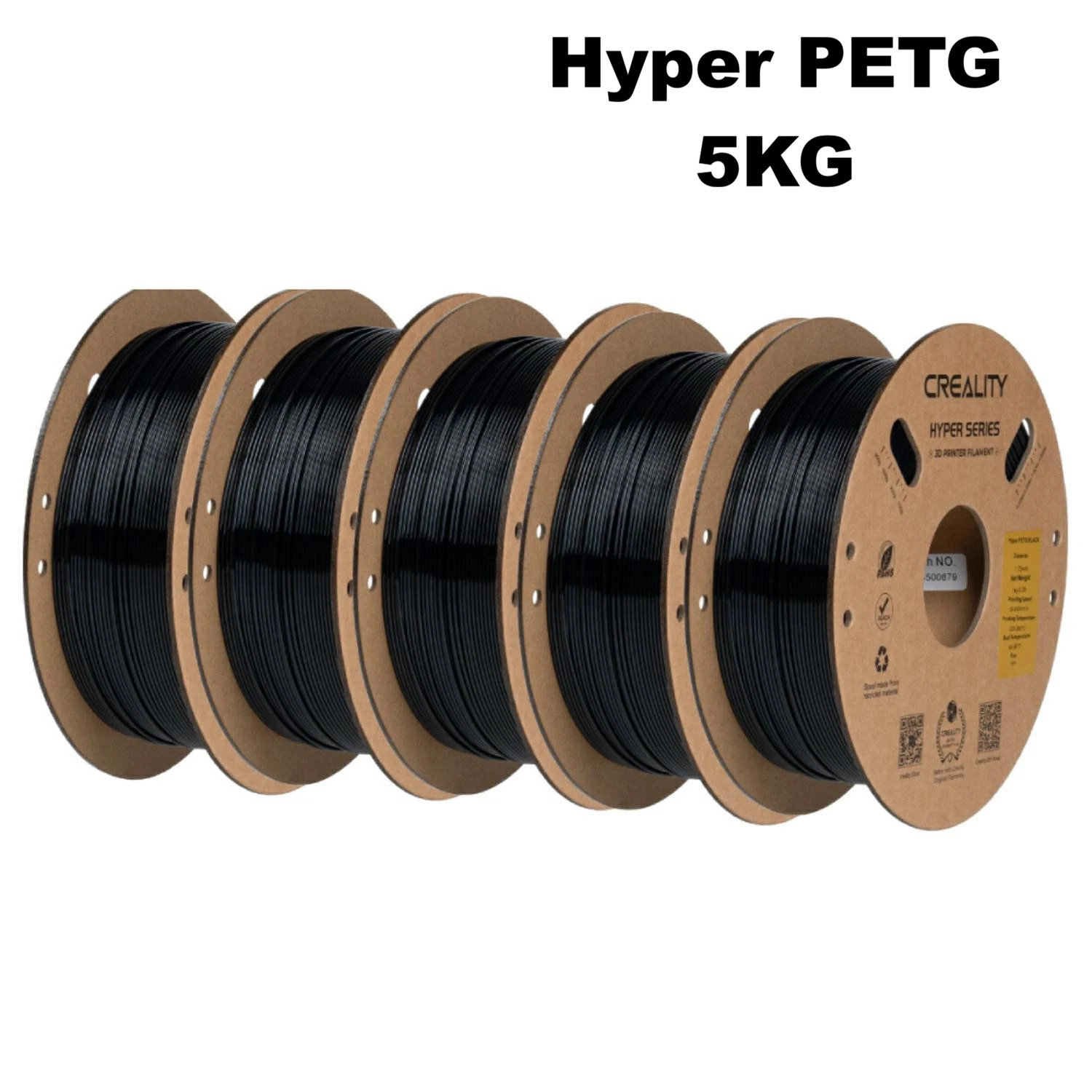 5kg Creality High Speed Filament HYPER Series PETG Black K1 Max 3D Printers