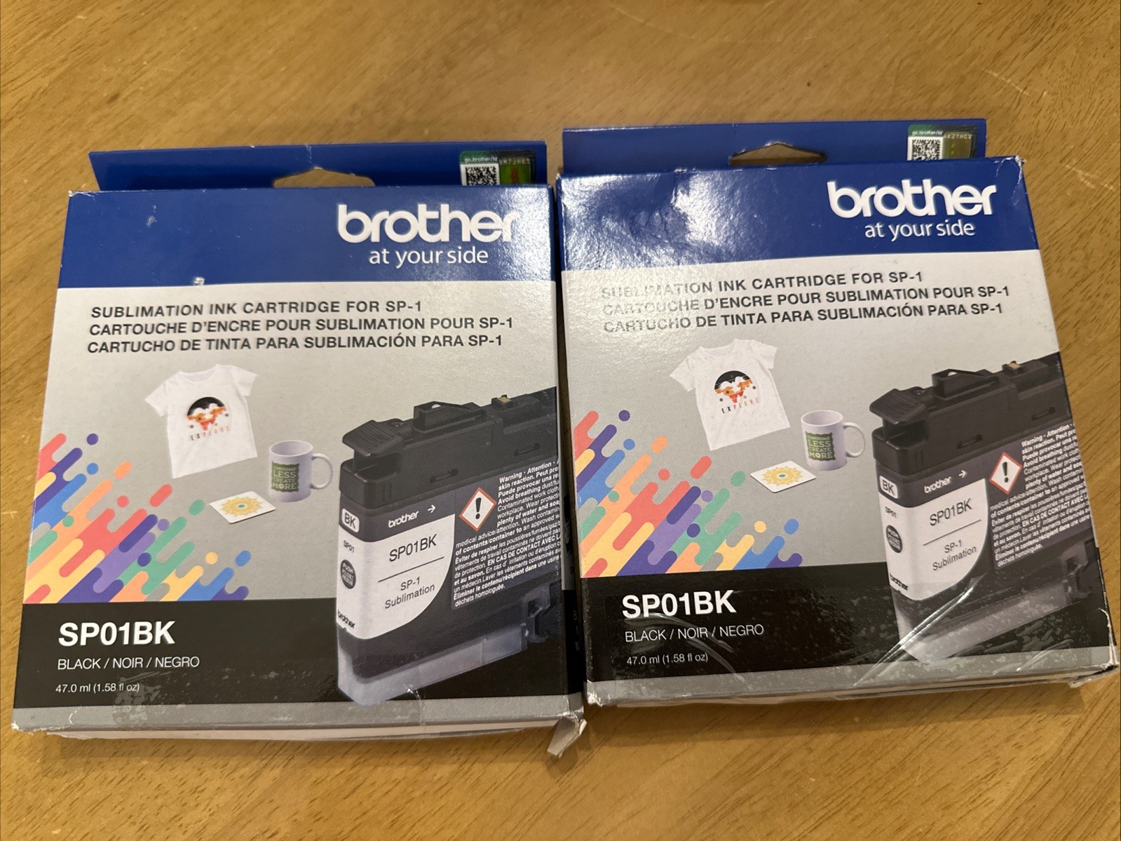 Lot Of 2 Genuine Brother SP01BK Sublimation Ink Cartridge for SP-1 Black NWT