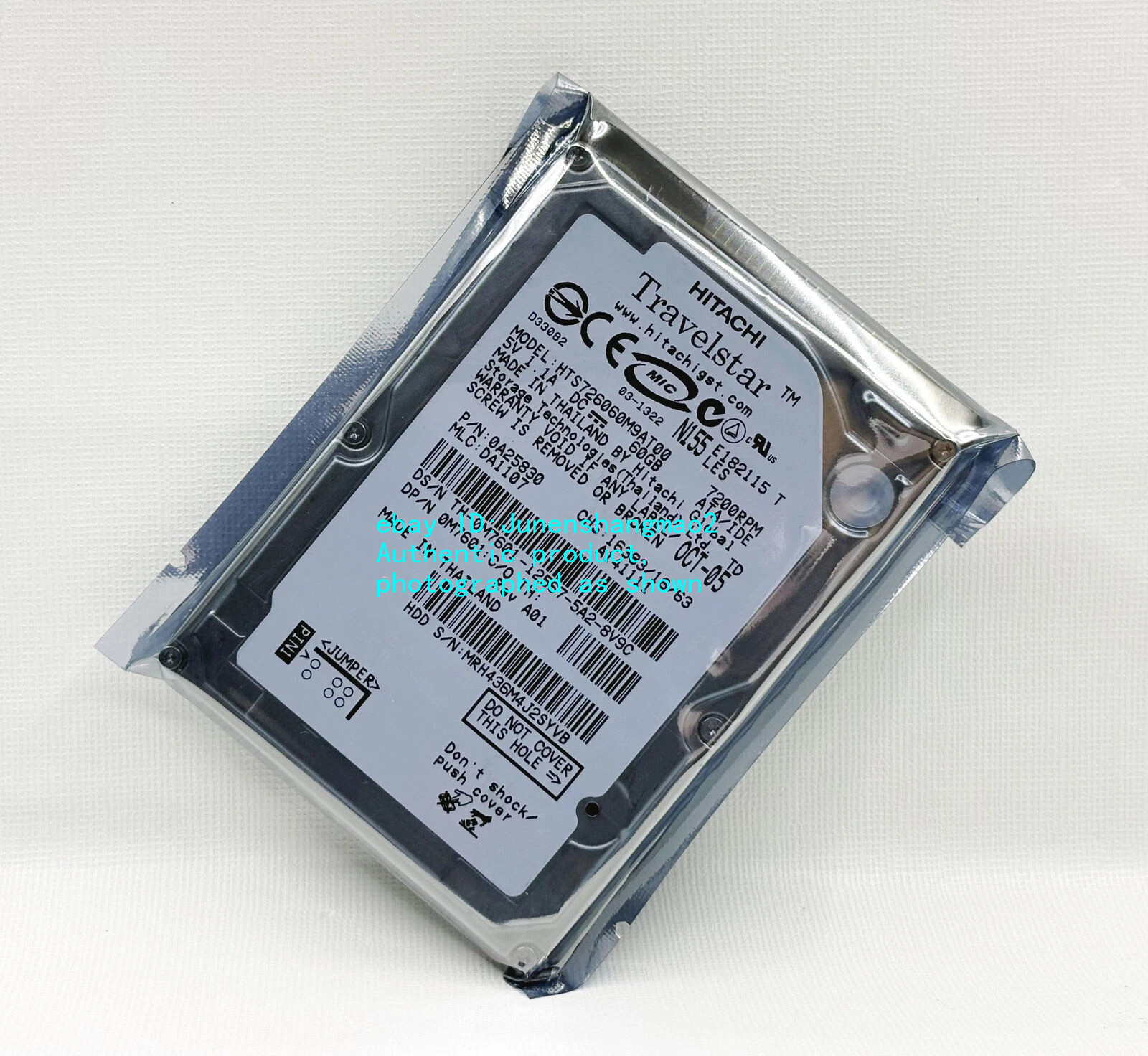 Hitachi Travelstar HTS726060M9AT00 60GB  7200RPM 2.5" IDE Notebook hard drive
