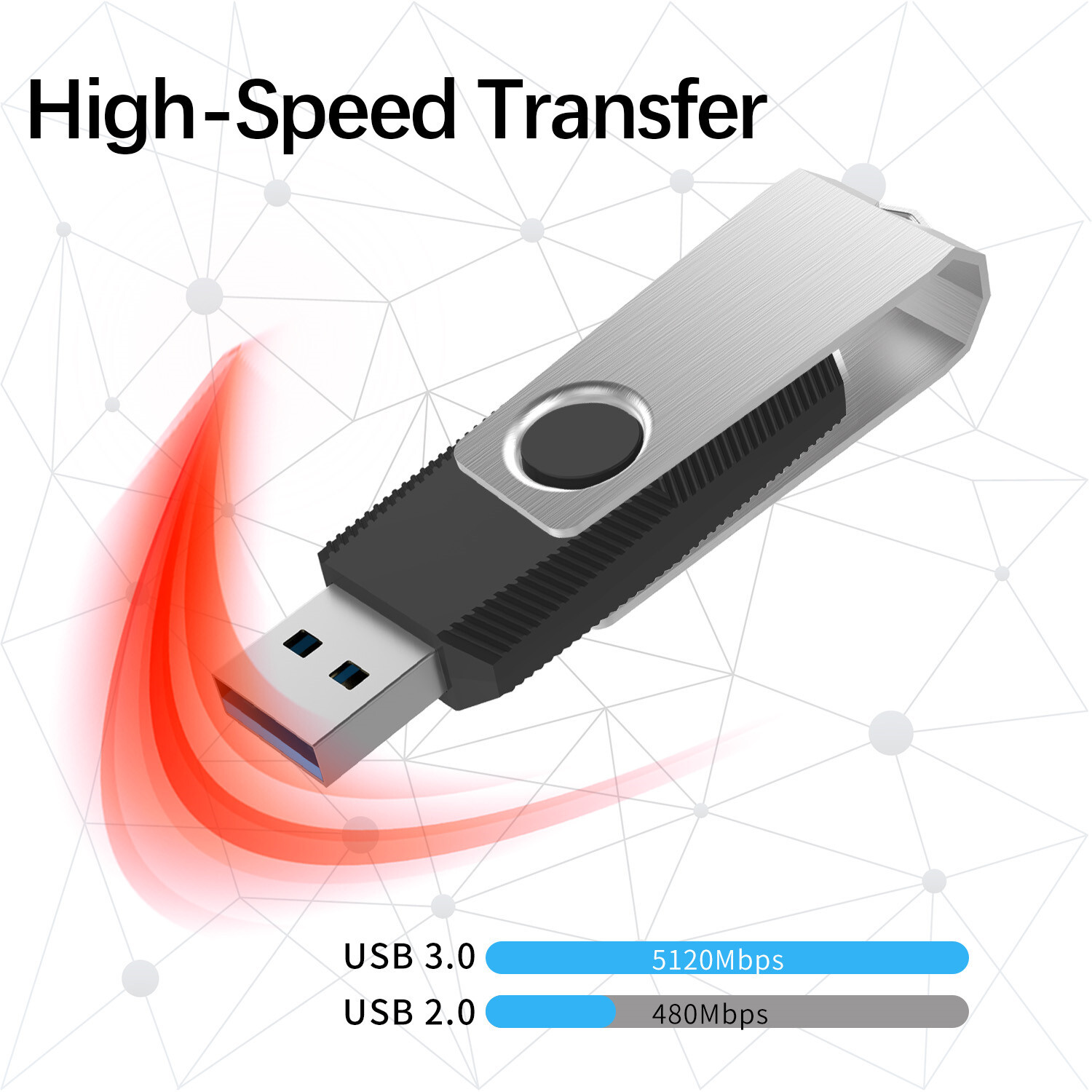 64GB USB3.0 Flash Drives Memory Sticks Storage U Disk Thumb Drive 1 2 3 5 10 LOT