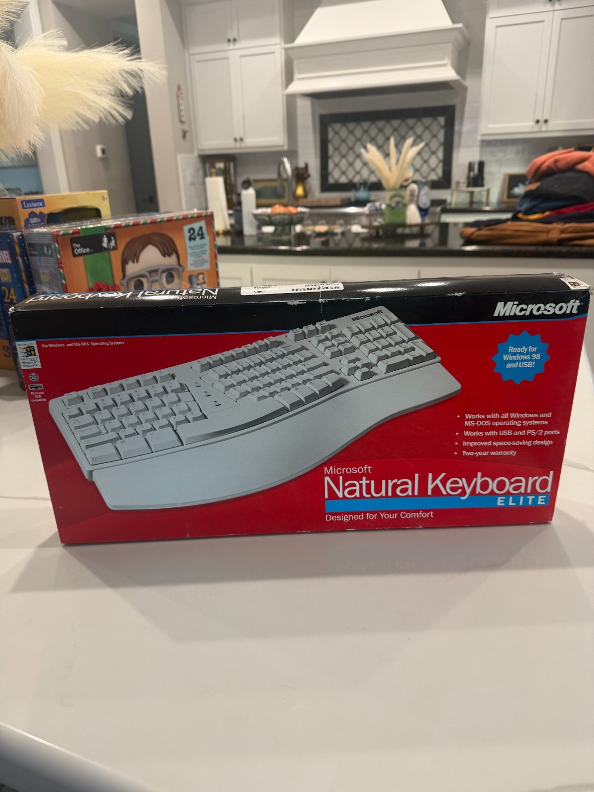 VTG 98' New Microsoft Natural Keyboard Elite Ergonomic Split PS2 USB in Box