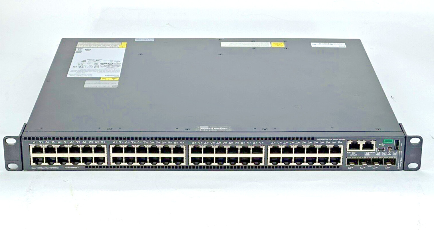 HPE FlexNetwork 5130 Switch 48G 4x 10GbE 4SFP+ 1-Slot HI 48x Gigabit 2x Fans L3