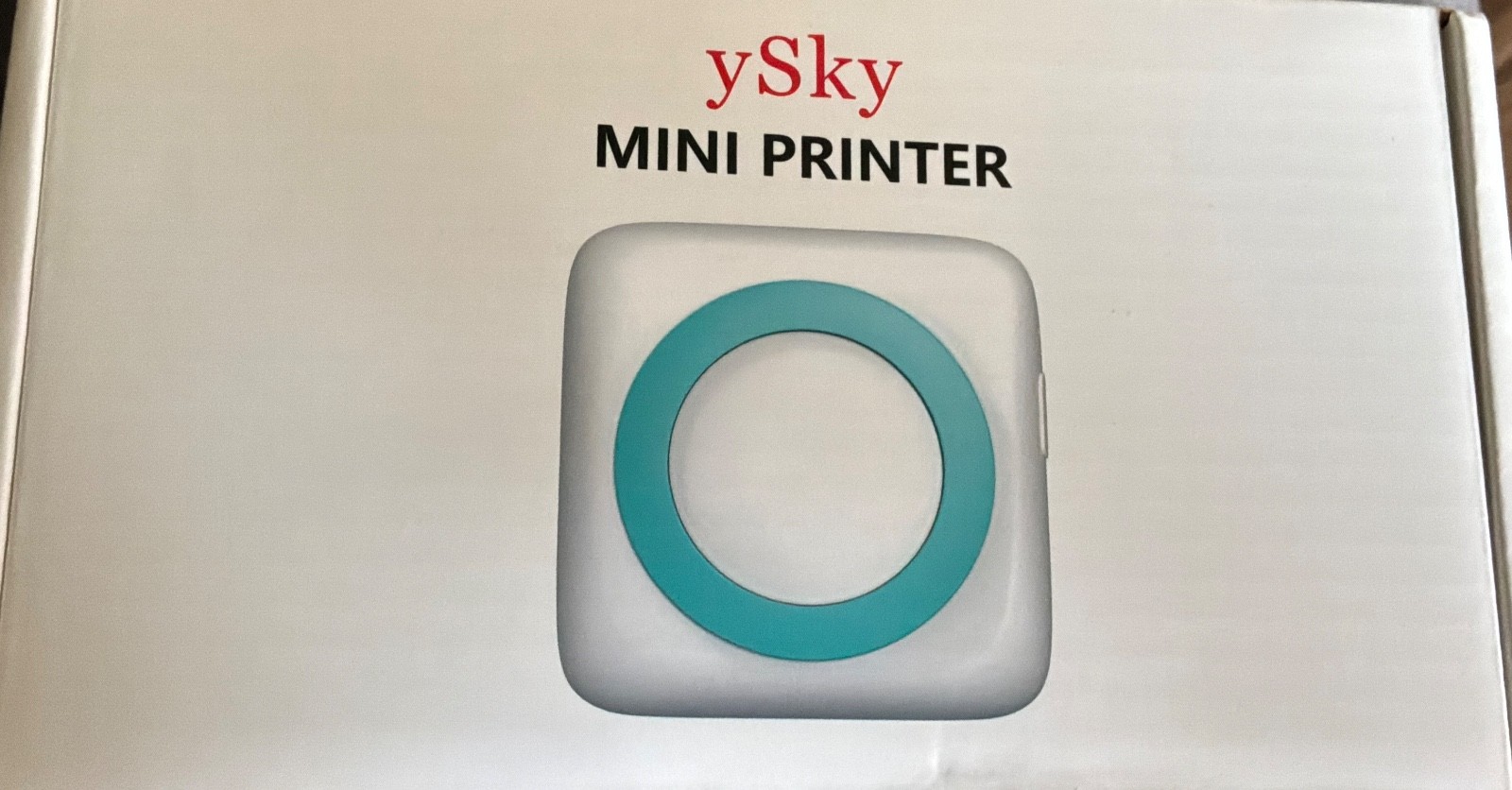 ySky Mini Printer Portable Mobile Thermal Printer Black & White Output NEW