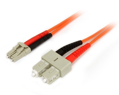 StarTech FIBLCSC1 1m Duplex Fiber Patch Cable LC-SC Orange