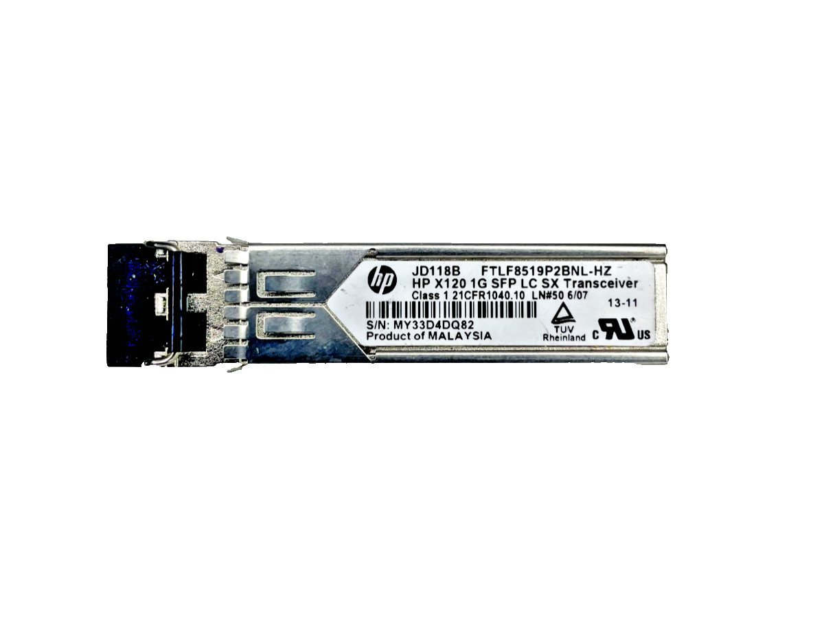 HP JD118B X120 SX SFP LC Transceiver