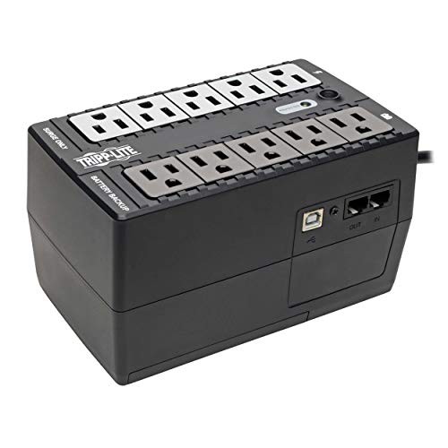Tripp Lite INTERNET600U_7 600VA 300W Compact UPS USB RJ11