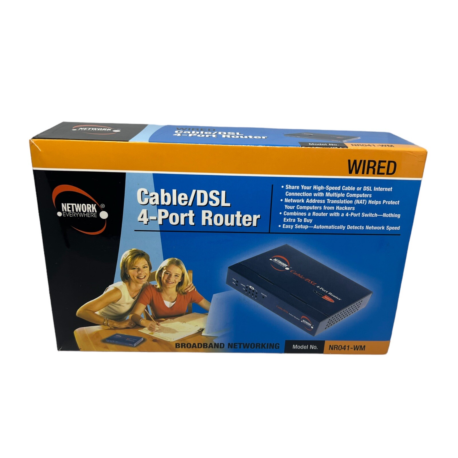 Network Everywhere NR041-WM Wired Cable DSL 4 Port Router Broadband LinkSys 