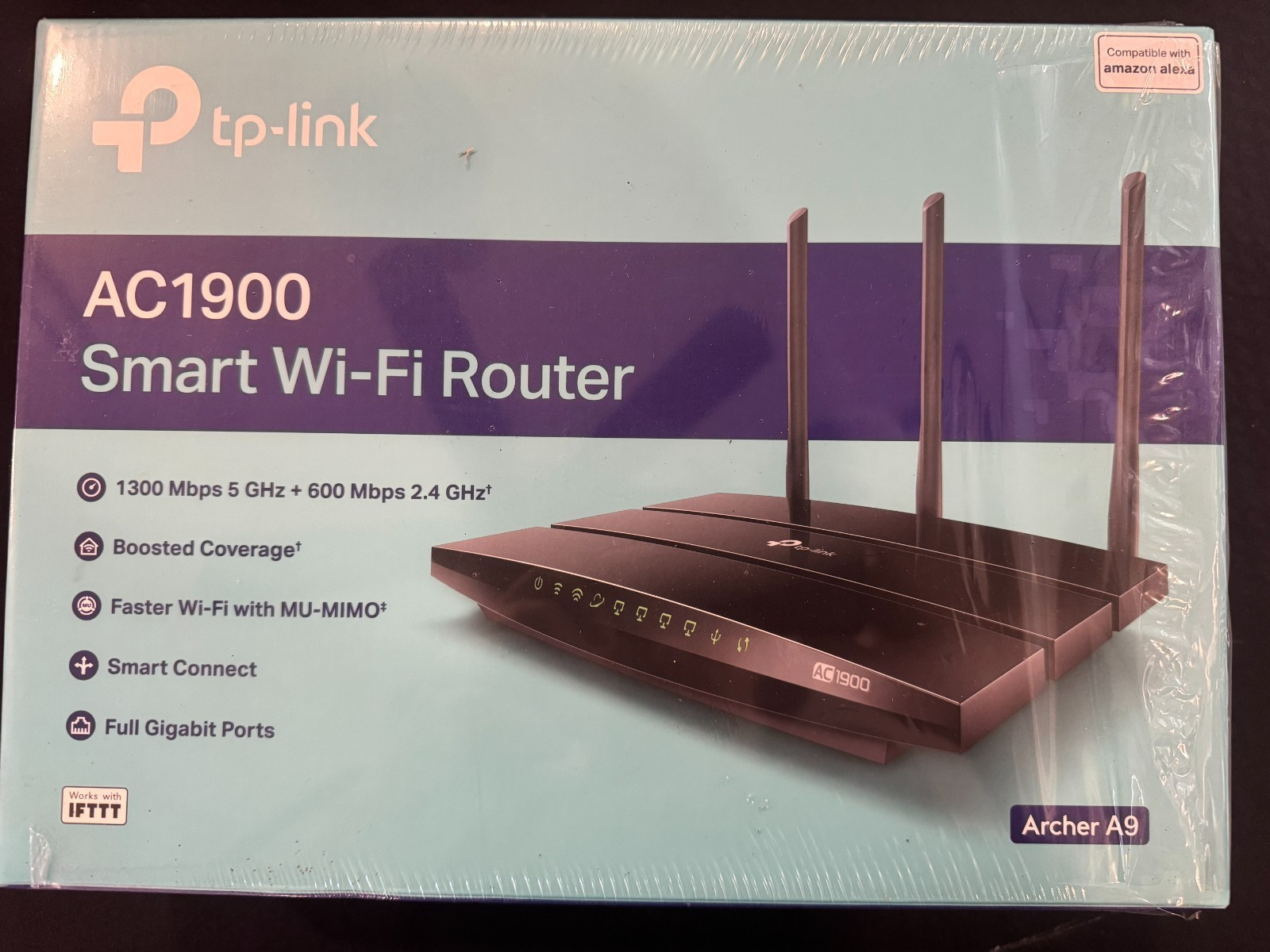 TP-Link Archer A9 Smart WiFi Router High Speed MU-MIMO Gigabit Dual Band AC1900