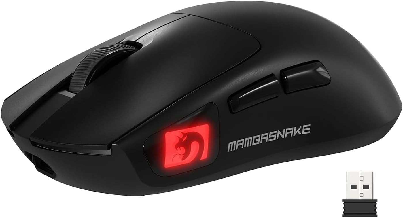 MAMBASNAKE x ATTACK SHARK M4 Ultra-Light Wireless Gaming Mouse, PAW3311 Optical