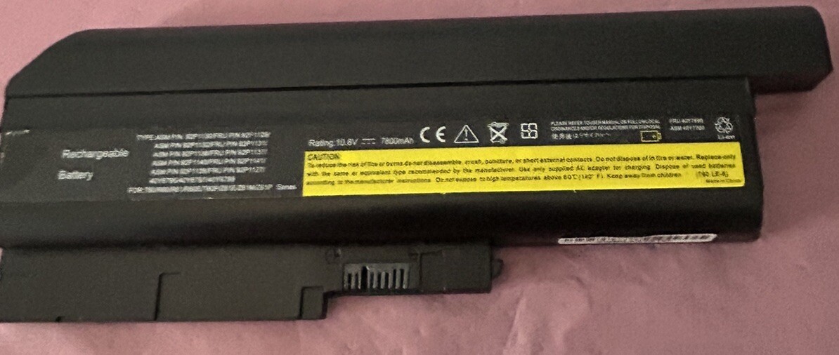 Laptop Battery10.8V-7800mAh  For LENOVO ThinkPad FRU40Y6799 ASM40Y7700 Notebook