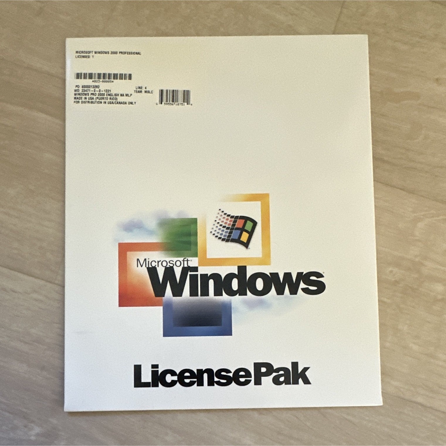 Microsoft Windows 2000 Professional LicensePak 1 Device X16-42337