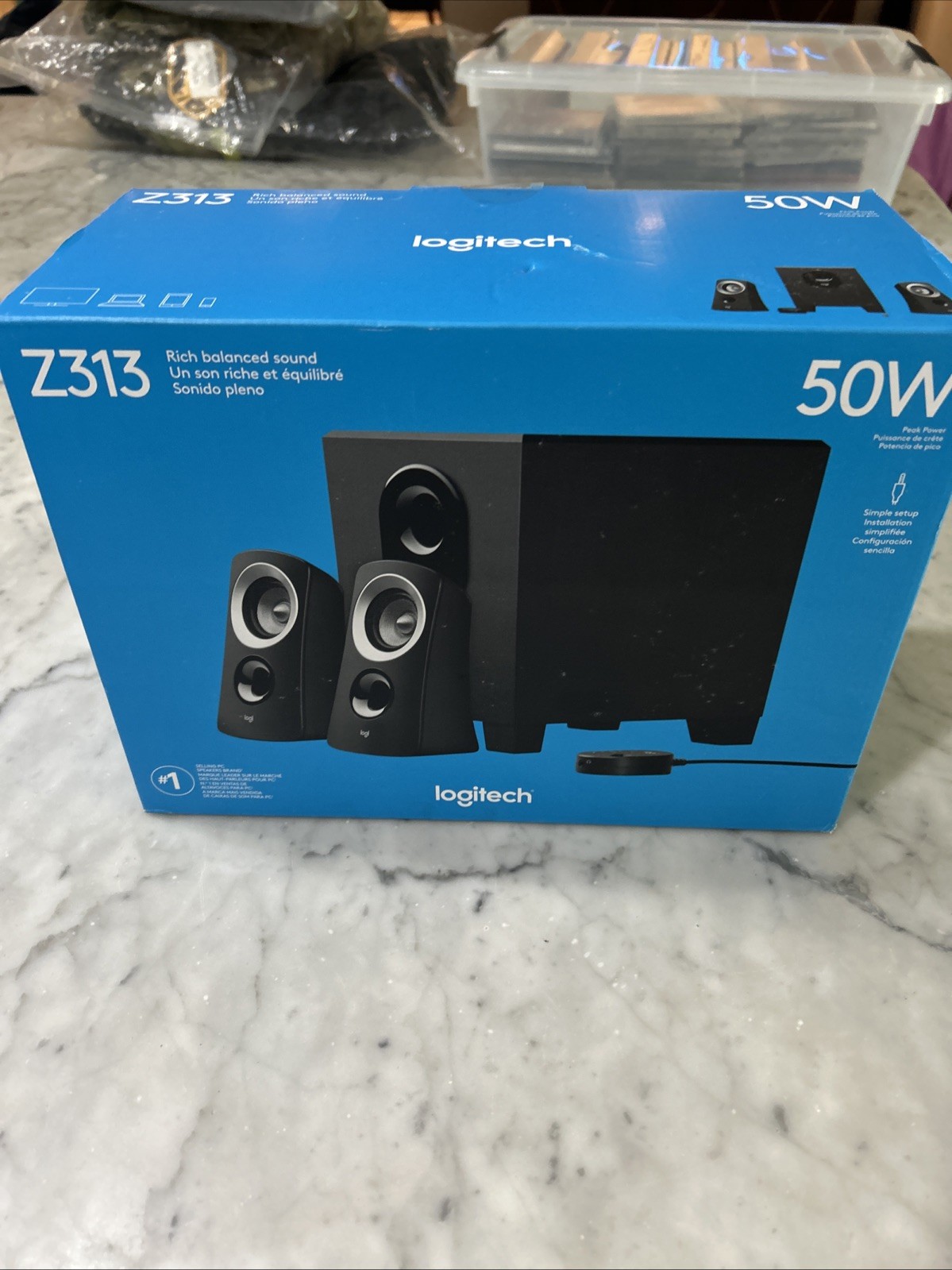 Logitech Z313 2.1 Full Range Computer  PC Speaker System 50W W/ Subwoofer