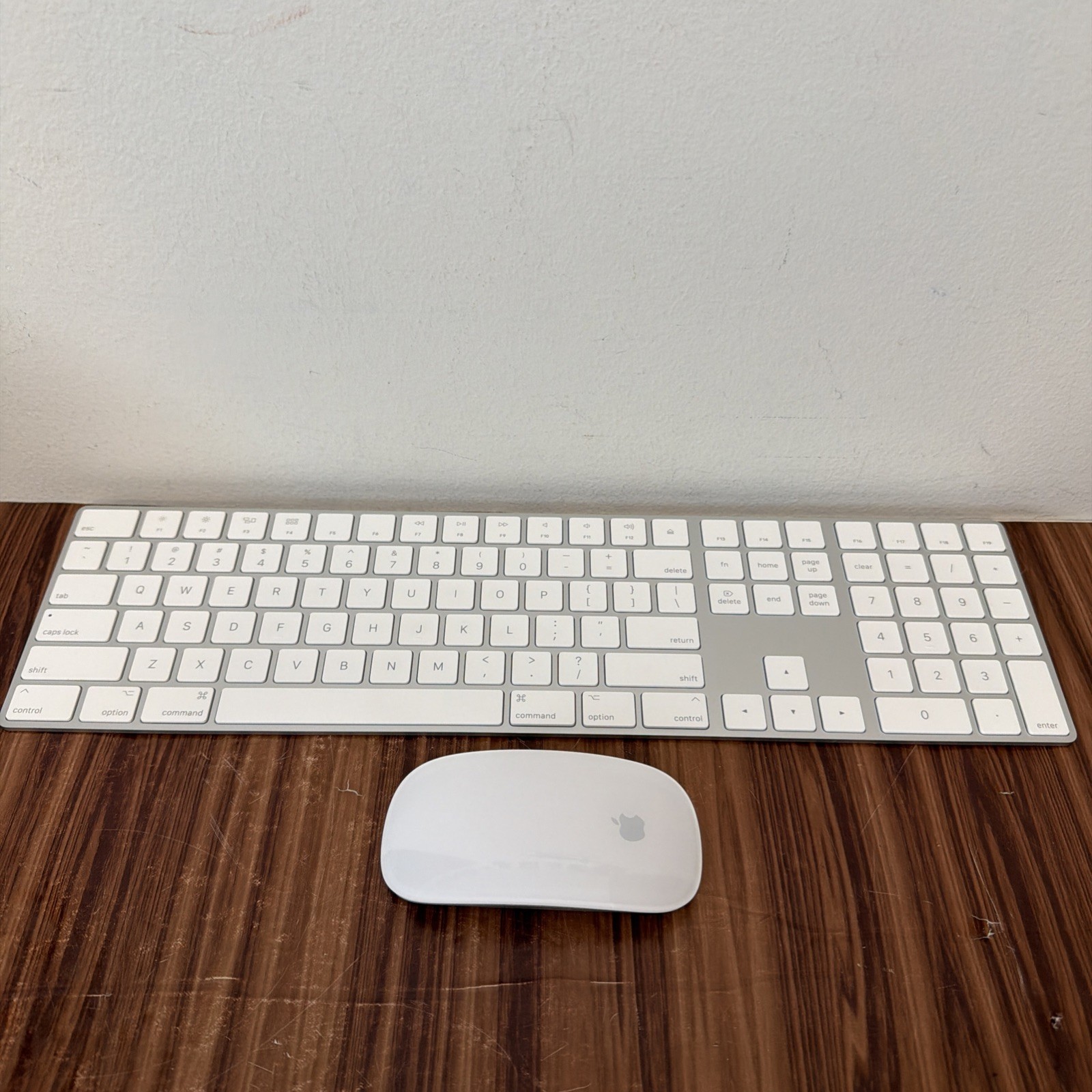 Apple Magic Keyboard A1843 & Magic Mouse A1296 White Tested