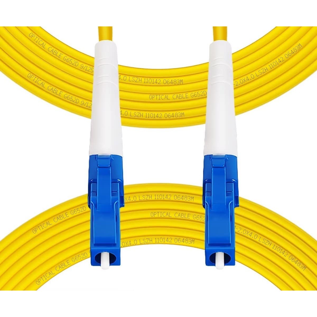 FibergagaLC LC OS2 Fiber Optic Cable Single Mode Simplex, 75M(246ft)