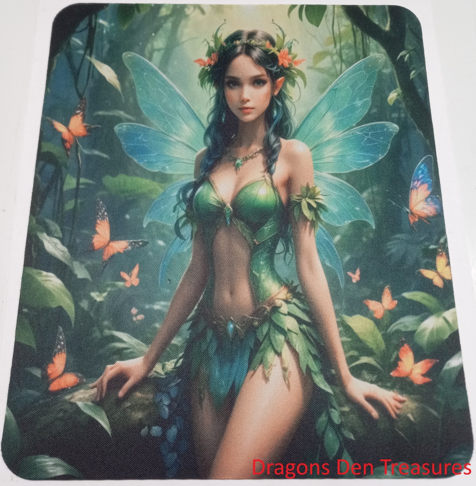 Mythical Fantasy Pixie Fairy Dryad Nymph Computer Mouse Pad Version 4