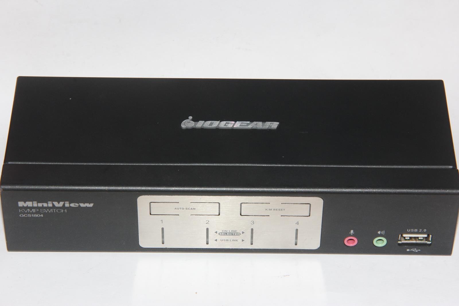 IOGEAR GCS1804 Extreme Multimedia 4 KVMP Switch No Power Adapter
