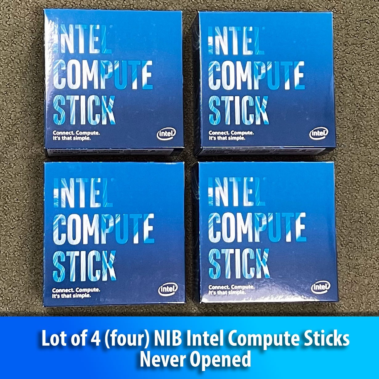 4-NEW INTEL COMPUTE STICKS STK1AW32SC Windows 10 NEW-IN-BOX