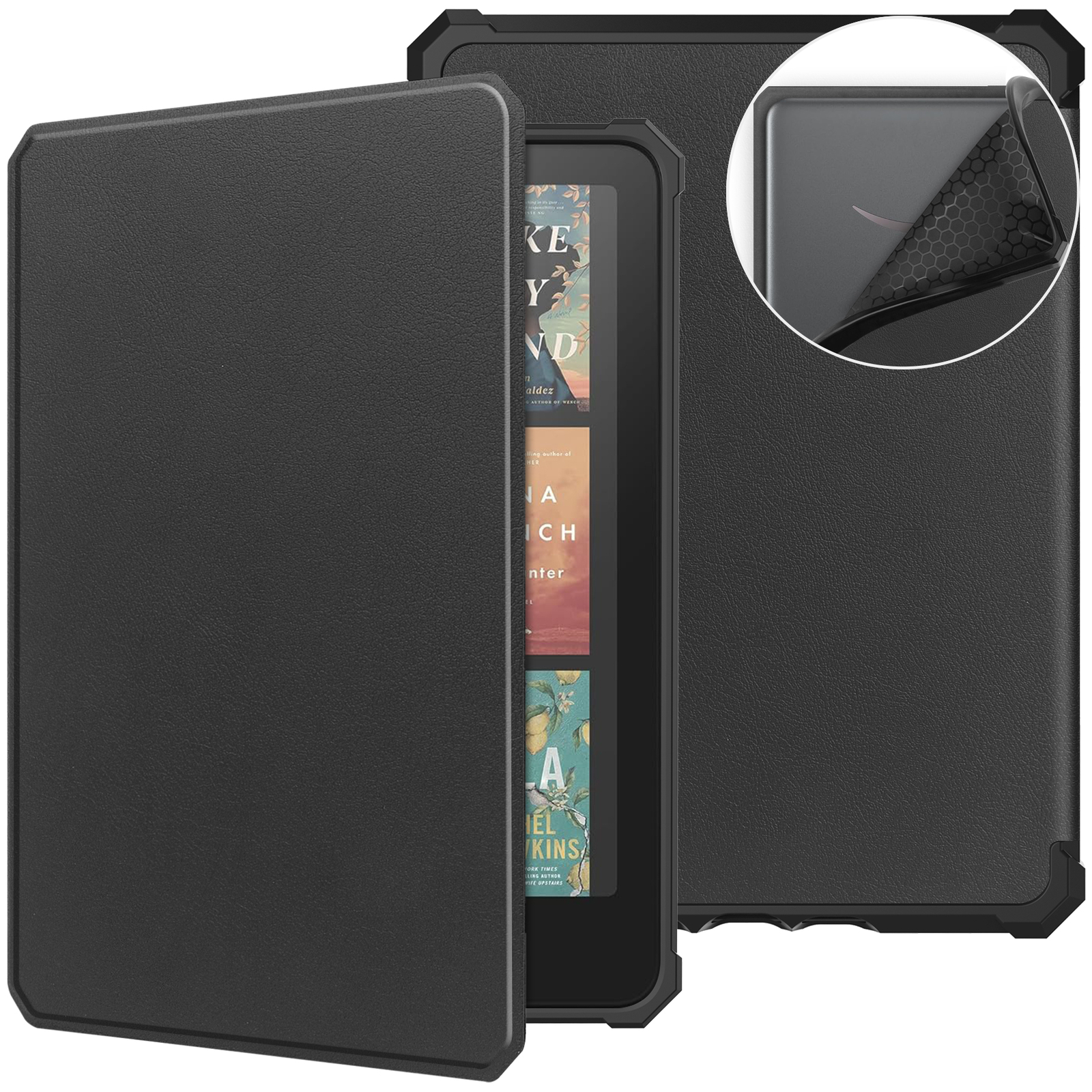 For Amazon Kindle Paperwhite 12th generation 2024 Leather Case Auto Sleep/ Wake