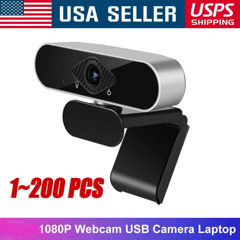 1080P Full HD USB Webcam for PC Desktop,Laptop Web Camera with Microphone LOT