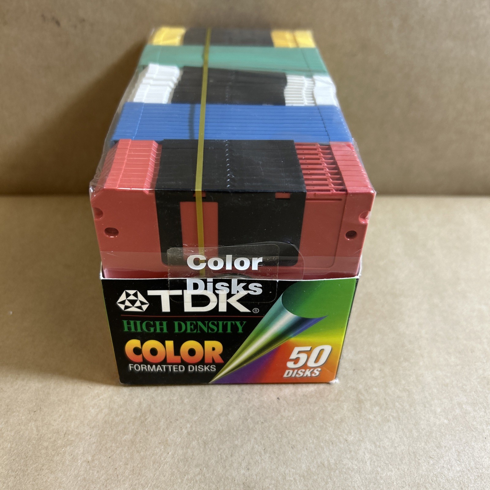 TDK 50 Pack 3.5" High Density Color Floppy Disks IBM Formatted New