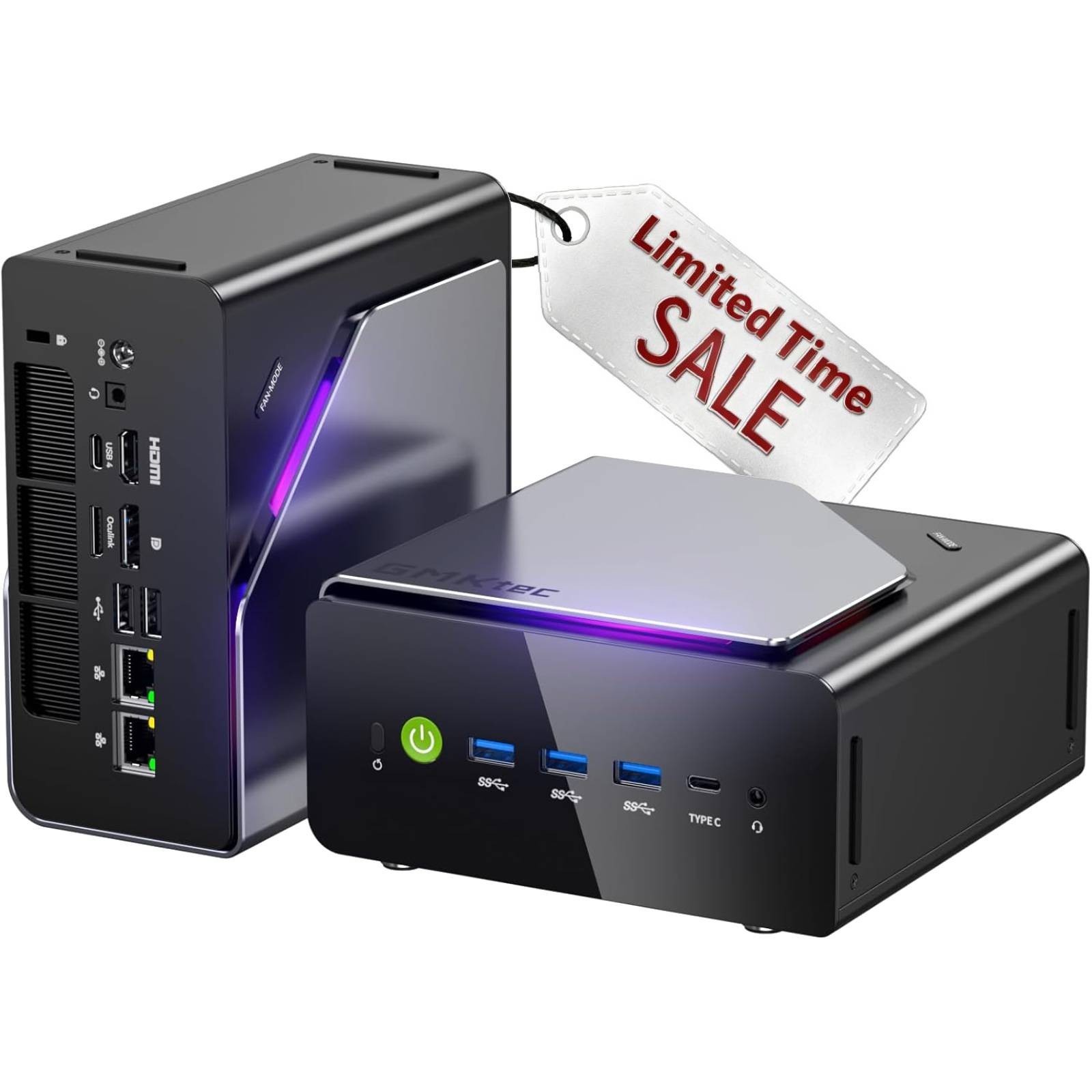 GMKtec K15 Mini PC Gaming Intel Ultra 5 125U 32GB DDR5 RAM 1TB SSD Oculink Port